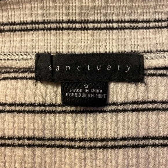 Sanctuary Small Multi-Color Long Sleeve V-Neck Pullover Knit Top - EUC - Picture 3 of 4